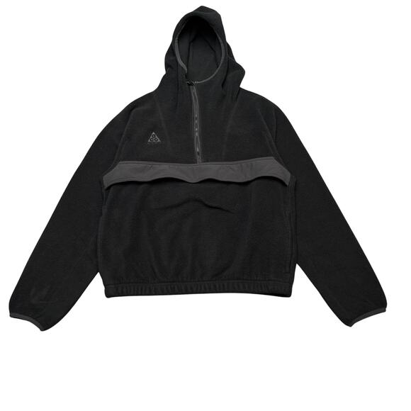 Nike ACG Jackets & Blazers - Nike ACG M. Fleece Anorak Women's Small Hooded 1/2 Zip Minimalist Granola